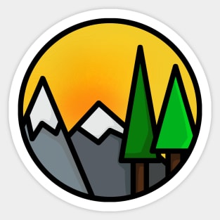 outdoors 2 Sticker